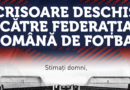 Scrisoare deschisă către Federația Română de Fotbal