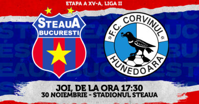 Etapa a XV-a: Steaua – Corvinul Hunedoara