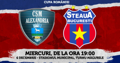 Cupa României: CSM Alexandria – Steaua